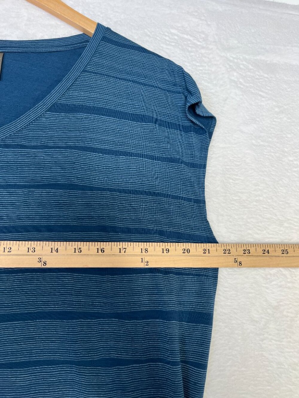 Icebreaker Merino Wool Cool-Lite™ BlueYanni Tee Dress Combed Lines sz L Outdoors - Picture 6 of 8